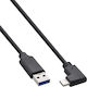 InLine Angle (90°) USB 3.2 Kabel USB-C männlich - USB-A PD Schwarz 0,5m 35716W
