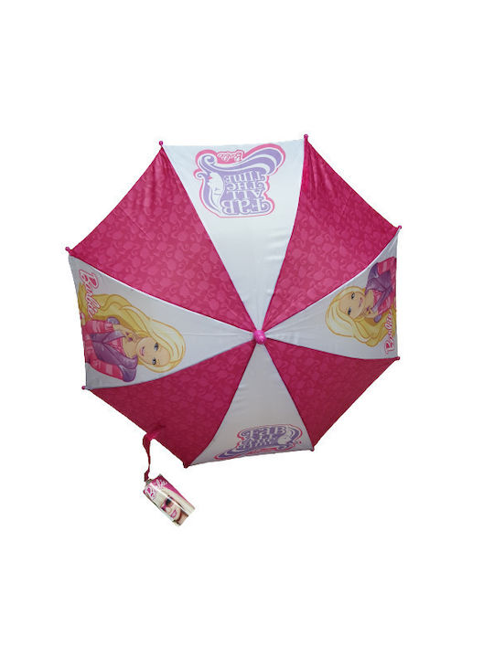 Chanos Kinder Regenschirm Gebogener Handgriff Fuchsie mit Durchmesser 55cm.