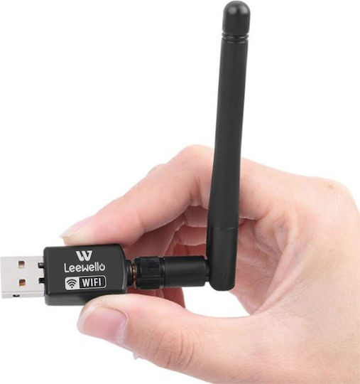 Leewello YPX-004 USB Network Adapter with Wireless Wi-Fi Connection 150Mbps and Detachable Antenna