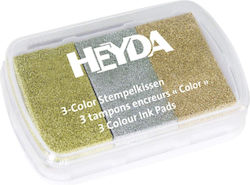 Heyda Ink Pad Stamp Gold