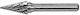 Yato Cutter Bit Carbide for Metal 10mm x 58mm x 6mm