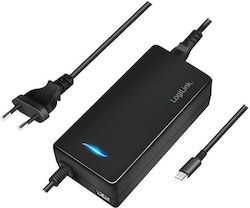 LogiLink USB-C Universal Laptop Charger 112W with Detachable Power Cord