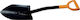 Fiskars Flat Shovel with Metal Handle