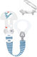 Mam Pacifier Ribbon Clip It! & Cover Made of Fa...