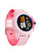 INTIME Kids Smartwatch with GPS and Rubber/Plastic Strap Pink