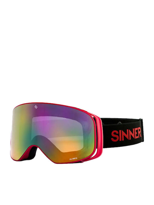 Sinner Olympia Ski & Snowboard Goggles Kids Red...
