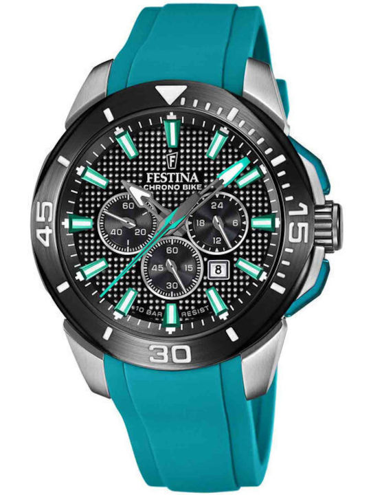 Festina Ανδρικό Ρολόι 47mm Χρονογράφος Μπαταρία...