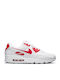 Air Max 90 Sneakers White / Grey Fog / University Red