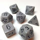 Chessex Opaque Polyhedral Dice Grey/Black