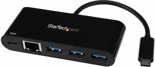StarTech USB-Hub mit 4 USB 3.2 Anschlüssen mit USB-C / Ethernet