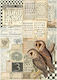 Stamperia Alchemy Owls Ριζόχαρτο Decoupage