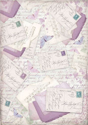 Stamperia Provence Letters Ριζόχαρτο Decoupage
