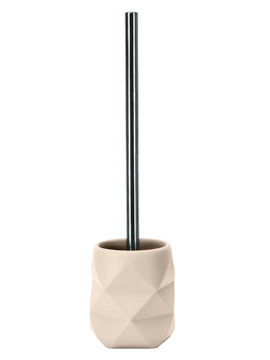 Kleine Wolke Crackle Ceramic Toilet Brush Beige