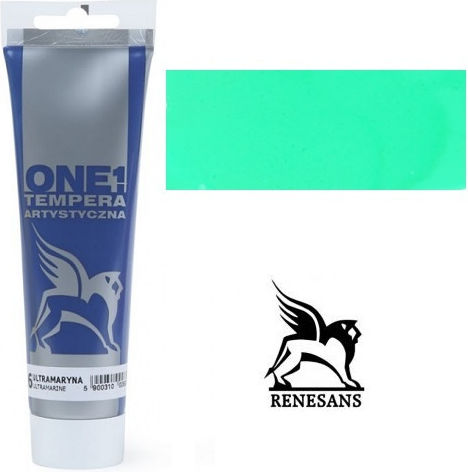 Renesans One Tempera Paints Green Bright in Tube 100ml 1pcs