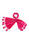 Frauen Wollschal Fuchsie