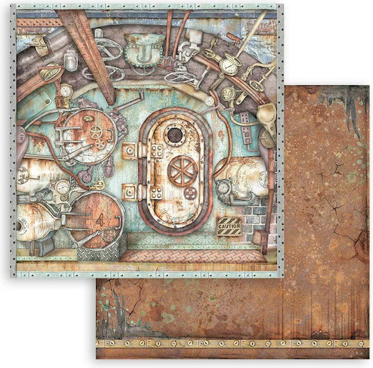 Stamperia Lady Vagabond Lifestyle Ship Gate Лист Scrapbooking Двустранен Единичен