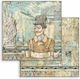 Stamperia Sir Vagabond Aviator Statue of Liberty Лист Scrapbooking Двустранен Единичен 1бр