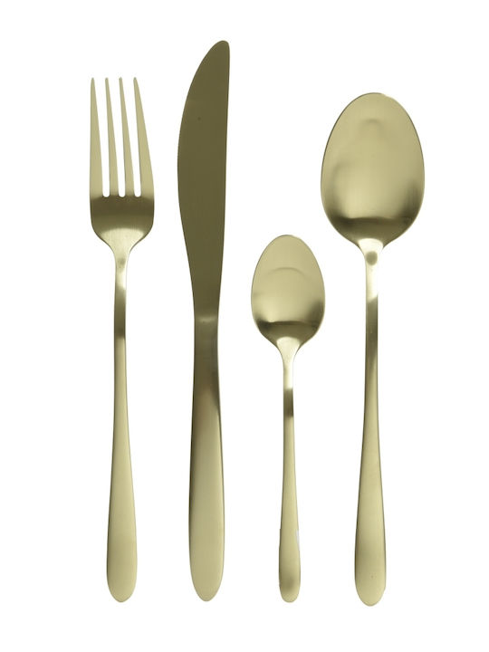 Kaemingk Besteckset Edelstahl Gold 16Stück