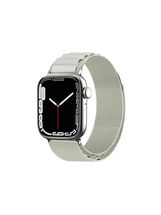 Techsuit Watchband W037 Armband Stoff Weiß (Apple Watch 38/40/41/42mm) KF2310834