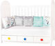 Amek Toys Panda Crib Bumpers Classic Inside Gray 30x180cm