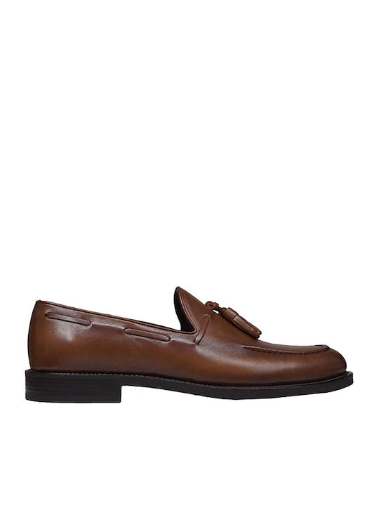 Vice Footwear Men's Leather Loafers Brown