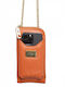 Elena Athanasiou Phone Case Leather Women's Mobile Phone Bag Orange