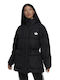Fashion Down Μακρύ Γυναικείο Puffer Μπουφάν για Χειμώνα Μαύρο