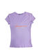 Benissimo Damen T-Shirt mit Stampa Lila - Lila