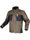 LS2 Titanium Men's Motorcycle Jacket 4 Seasons Waterproof Green Blue/H-V Orange