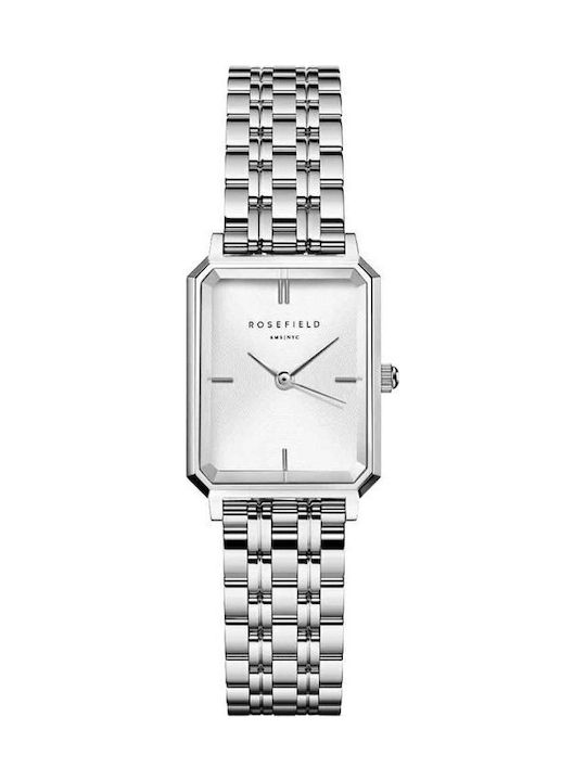 Rosefield The Octagon Women's Watch with Silver Metal Bracelet