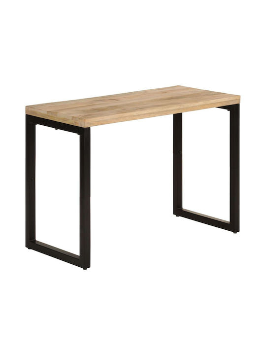 Table Dining Room from Solid Wood & Metal 110x50x76cm