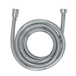 Wenko 24002100 Σπιράλ Ντουζ Inox 125cm Ασημί