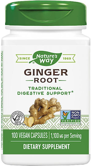 Nature's Way Ginger Root 550мг 100 вегетариански капсули