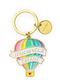 Legami Milano Keychain Wallet What A Key Ring - Air Balloon Metallic Silver