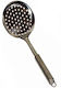 Sidirela Sidirela Cooker Untiefe Servierlöffel Geschlitzt Metallisch Silber 30cm E-3004