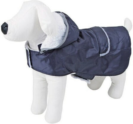 Kerbl Teddy Hundemantel Wasserdicht / Winddicht Kapuzen Blau mit Rückenlänge 43 cm. 84930