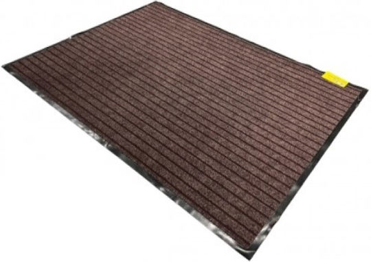 Sidirela Fußmatte Teppich mit rutschfester Unterlage Doura Braun 90x120cm