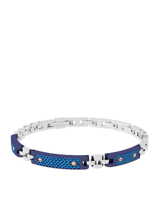 Rosso Amante Herren Armband Handschellen aus Stahl