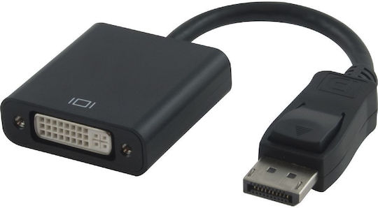 ATC Конвертор DisplayPort мъжки към DVI-I женски Черен 1бр 02.002.0005