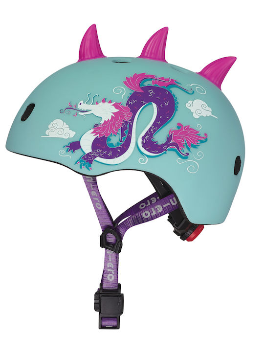 Micro Micro 3D Dragon Kids' Helmet for City Bike Green