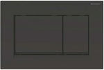 Geberit Sigma 30 Dual Flush Black / Black Spülplatten für Toiletten Doppelspülung 115.883.DW.1