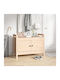 Mobilier de Intrare cu Dulap pentru Pantofi & Bancă Natural 80x40x60cm
