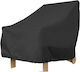 Waterproof Protective Armchair Cover 70x79x102cm in Black Color