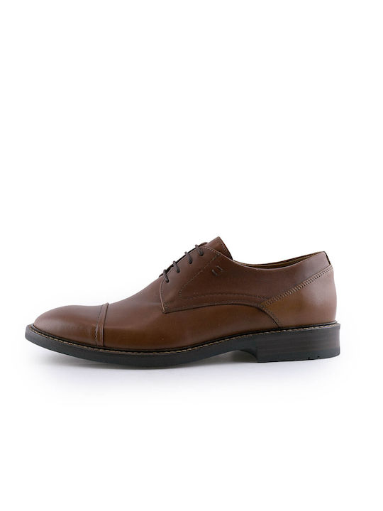 Damiani Men's Leather Dress Shoes Tabac Brown