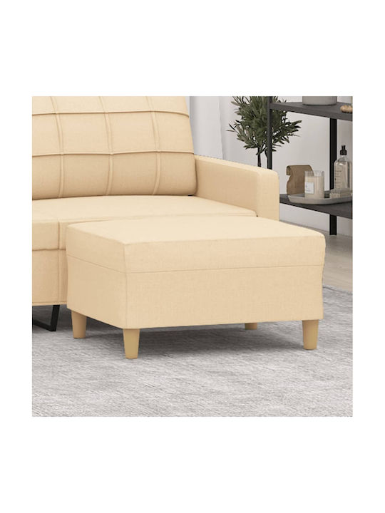 Stoff Fußhocker Beiges 70x55x41cm