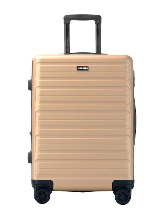 Amber AM1003 Large Hard Suitcase Amber with 4 Wheels Height 76cm