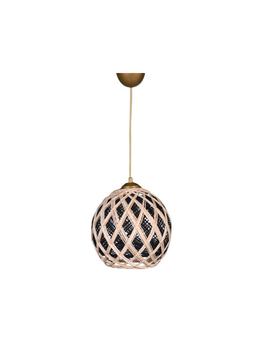 Freebox Pendant Light Single-Light with Rope Beige