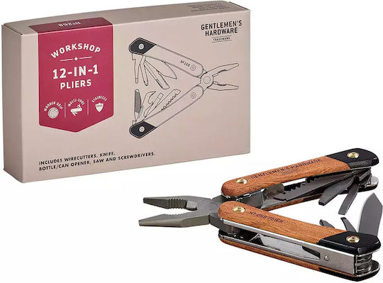 Gentlemen's Hardware Multitool Plier Kraft Πολυεργαλείο Καφέ