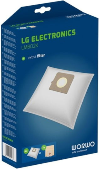 Worwo LMB02K/4 Sac Aspirator 4buc Compatibil cu Aspirator LG