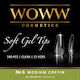 Woww Cosmetics Woww No6 Medium Coffin Tips Νυχιών Διάφανα 240τμχ
